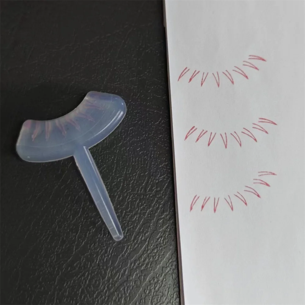 1 чифт гореща продажба мигли печат инструмент за грим на очите DIY по-ниски мигли разширения естествен поглед за грим начинаещи фалшиви мигли