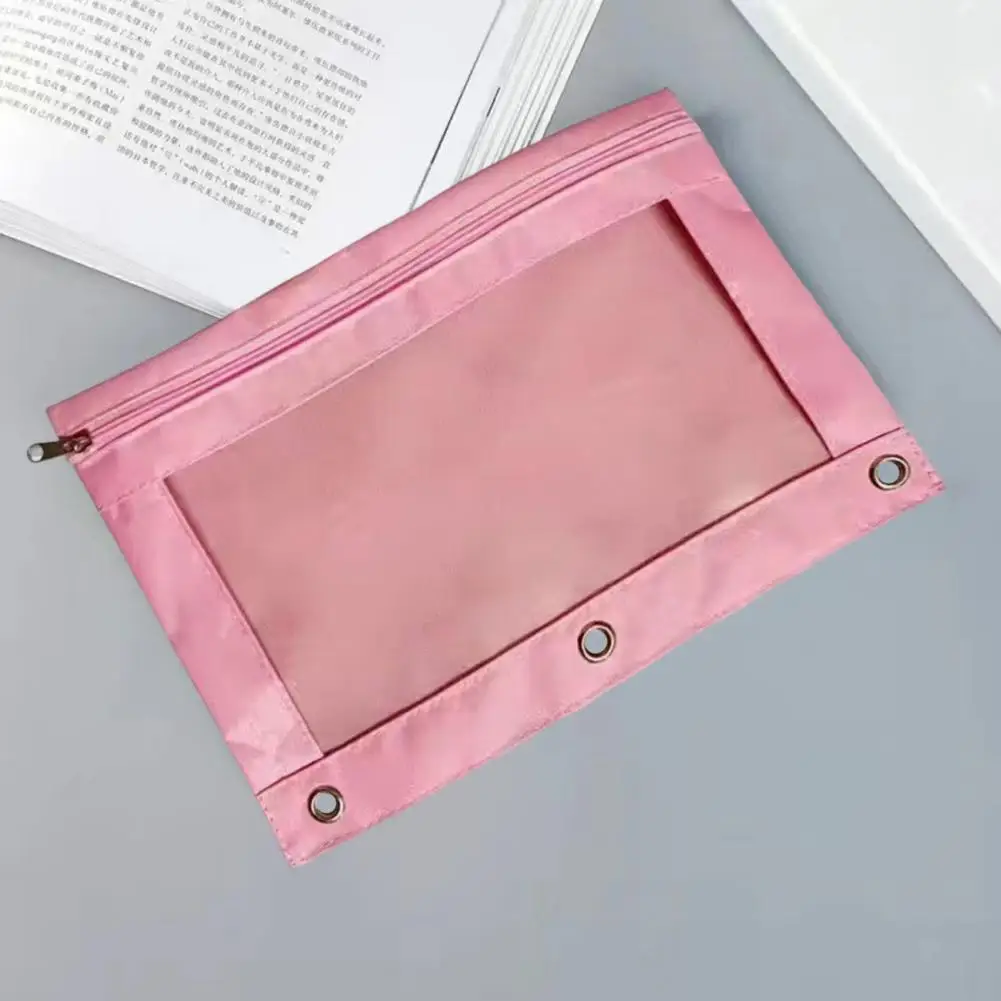 Pencil чанти Оксфорд кърпа моливи случаи с прозрачен прозорец цип затваряне капацитет за училище