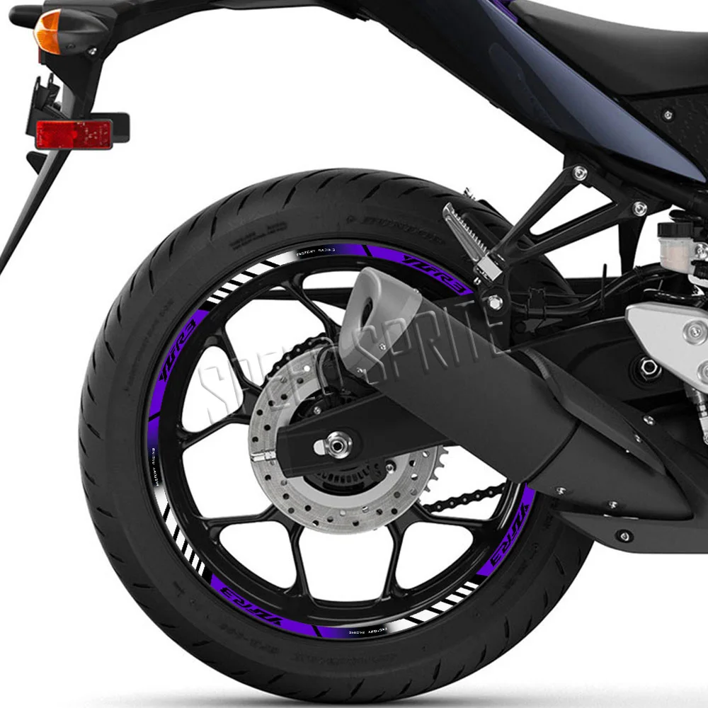 За Yamaha R3 YZF-R3 YZFR3 Светлоотразителни аксесоари за мотоциклети Стикери за колела Вътре в главината Decals Rim Stripe лента водоустойчива