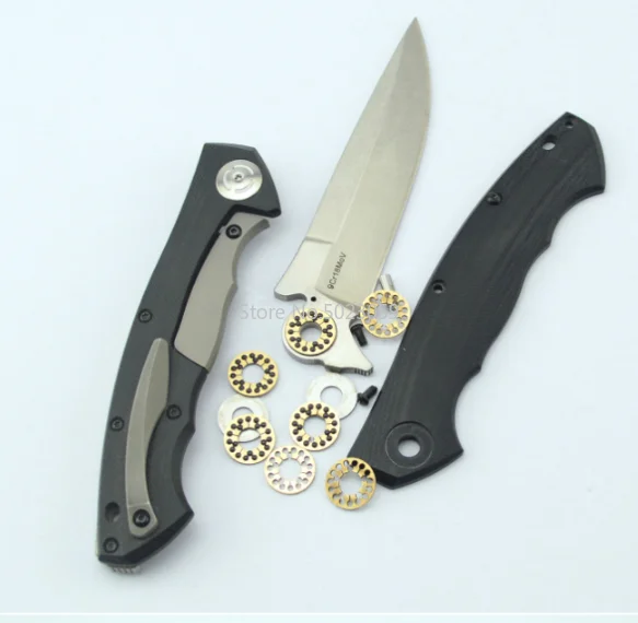 2pieces Месинг + керамична топка За нож DIY ножове плавник Керамичен сачмен лагер Инструменти за бързо отваряне