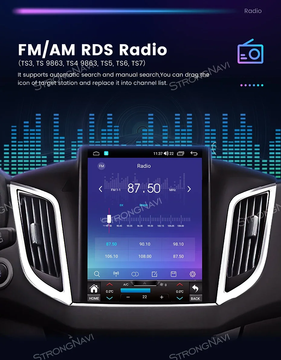 9.7inch Tesla стил екран за Ford Mondeo 4 2007 - 2010 кола радио мултимедиен плейър кола интелигентна система Android Auto RDS DSP