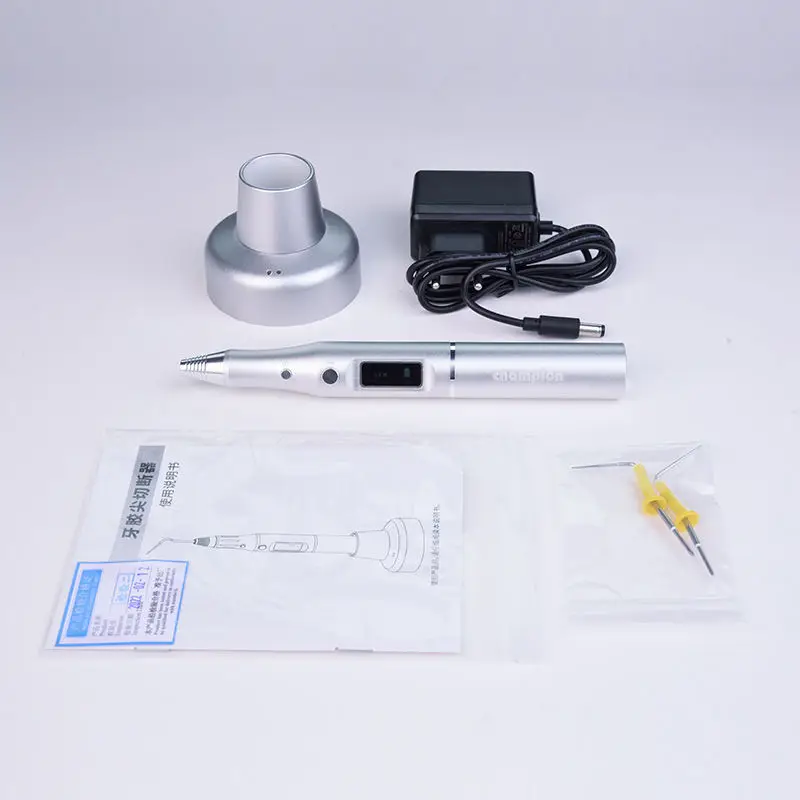 Стоматологична безжична безжична гута перча обтурационна писалка Ендо отопляема писалка с 2 съвета Отопление Стоматология Инструменти
