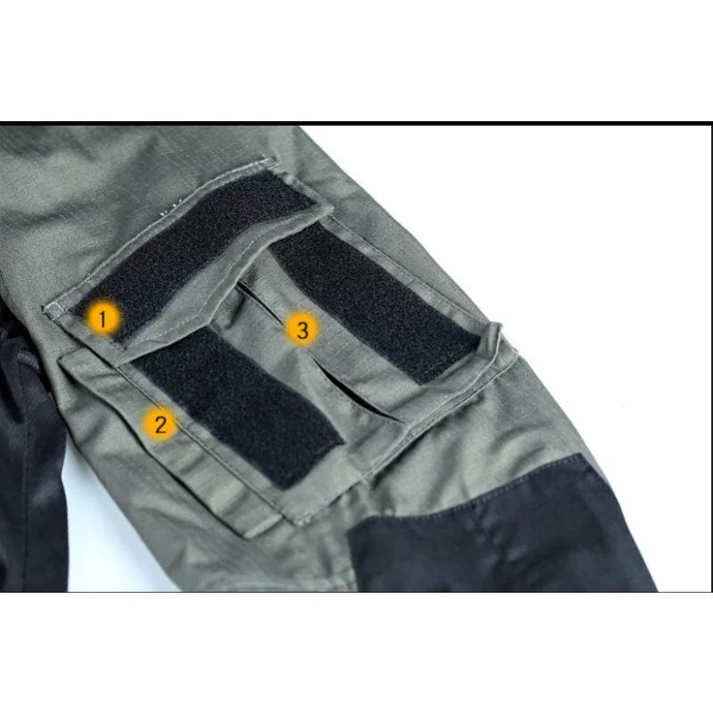 Мъжка военна тактика CP камуфлажна тениска с дълъг ръкав Обучение на открито на открито Лов камуфлаж къмпинг дълъг ръкав отгоре