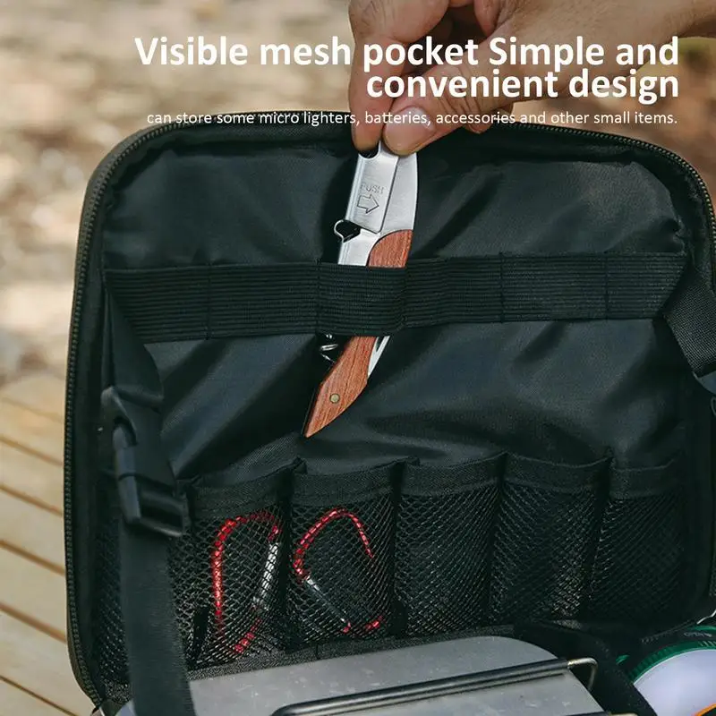 Къмпинг фенер чанти Къмпинг чанта за съхранение Essentials чанта за пикник съхранение чанта Оксфорд кърпа голям капацитет сгъваеми тактически
