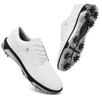 Мъже Голям размер 40-47 Голф спортни обувки Професионален мъжки голфър Спортни тренировъчни маратонки Неплъзгащи се обувки за голф