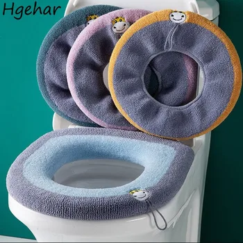 Тоалетна седалка Cover Thicker Comfortable Winter Warm Washable Toiletatory Closestool Mat Skin-friendly Universal Cushion Bathroom Lid