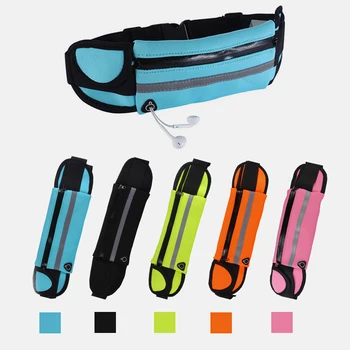Portable водоустойчив бягане талията чанта платно спортен джогинг открит телефон притежателя колан чанта жени мъже фитнес спортни аксесоари