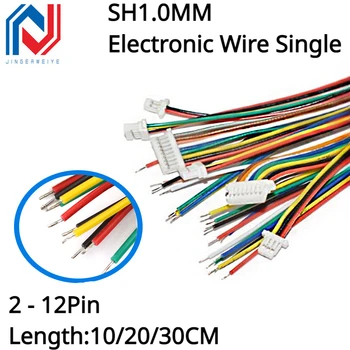  10pcs SH1.0 електронен проводник единична глава калай покритие свързваща линия 10 / 20 / 30cm стъпка SH 1.0mm кабел 28AWG 2P / 3P / 4P / 5P / 6P / 7P-12P