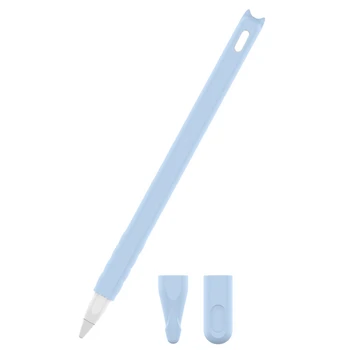 За 2-ро поколение писалка случай капкоустойчив защитен калъф силиконова писалка случай синьо