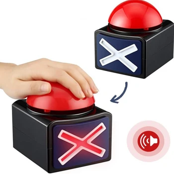 Squeeze Sound Box Game Answer Зумер Електронно звучане Toy Show Звуков бутон Парти Звучене (без батерия)