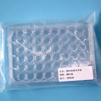 5pcs/lot Лабораторен анализ Пластмасови полистиролови петриеви съдове за еднократна употреба 48well, стерилни, диаметър 11,5 мм