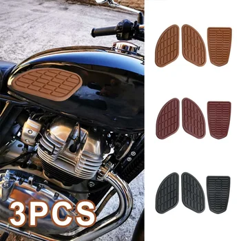 3PCS мотоциклет кафе състезател резервоар за гориво подложка страничен резервоар за газ стикер коляното сцепление протектор реколта странични панели