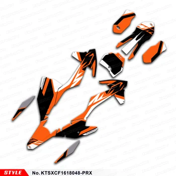 Aftermarket персонализирана графика MX Decals за KTM SX SXF XC XCF 2016 2017 2018, KTSXCF1618048-PR