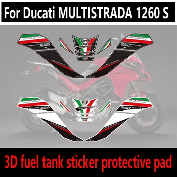 За Ducati MULTISTRADA 1260 S 1260S стикери Стикери Дръжки за подложки за резервоари Комплект газово гориво Протектор за коляното