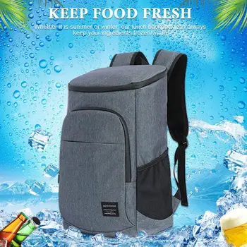 Голям капацитет Cool топло изолирани обяд чанта Leakproof пикник охладител чанта за плаж къмпинг течове доказателство обяд раница
