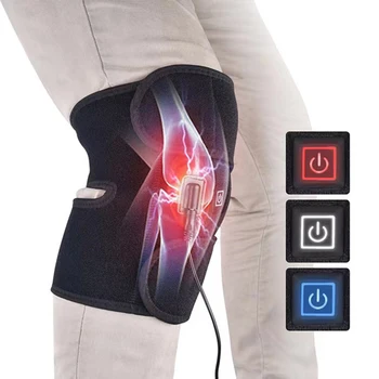 Електрическа подложка за отопление на коляното Термична терапия Отопляема скоба за коляното Подкрепа за артрит Облекчаване на болки в ставите Стар студен крак Затопляне на коляното USB