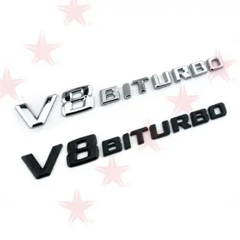 Car Auto емблема лого на превозното средство BITURBO Elblem значка годни за Mercedes кола тялото стикер