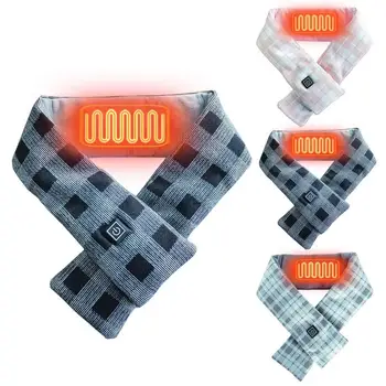 Отоплителен шал Интелигентен електрически шал за отопление Отопляем нагревател за врата с 3 нива на отопление Електрически топъл шал с мека топла