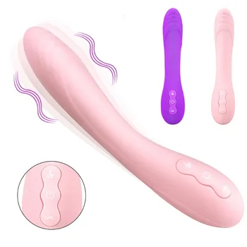 Отопление вибратор Av Wand масажор 10 режима водоустойчив мек вибратор вибратор G Spot Clitoris стимулатор Секс играчки за възрастни за жена