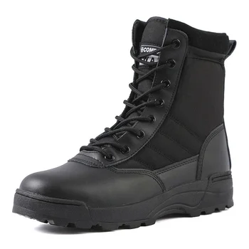 Тактически военни ботуши Мъжки ботуши Специални сили Пустинни бойни армейски ботуши Външни туристически обувки Обувки за глезена Мъже Работа Safty обувки
