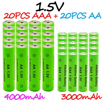1.5V AA 4000mAh + 1.5V AAA 3000mAh акумулаторна батерия дистанционно управление играчка светлина батерия голям капацитет дълъг живот на батерията