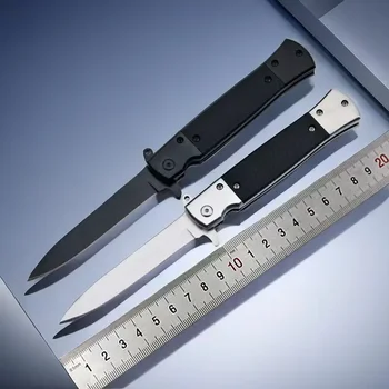 Изящна изработка, многофункционален дизайн! Сгъваем нож, Къмпинг нож за самозащита, Ловен нож Всестранно оборудване