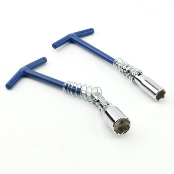 Инструмент за отстраняване на запалителни свещи 1Pcs T Bar Гъвкав гаечен ключ Инструмент за гаечен ключ 16 / 21mm Socket Universal Joint Type