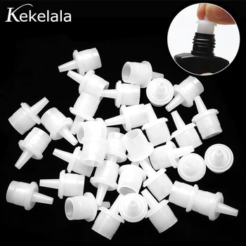 Kekelala 10Pcs разширение за мигли лепило бутилка подмяна капачка пластмасови антиблокиращи пластмасови главата капачка мигли присаждане инструменти
