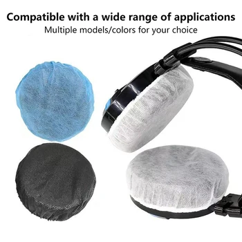 100Pcs / чанта за еднократна употреба слушалки капак нетъкан антифони възглавница 10-12cm слушалки за еднократна употреба слушалки ухото капаци