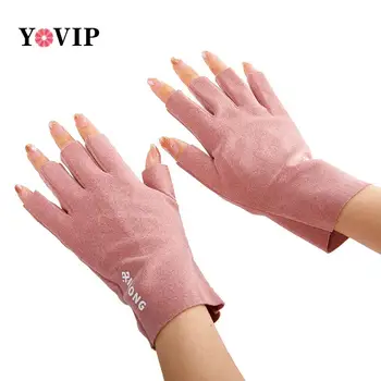1 чифт 1 чифт анти UV нокти ръкавици UV гел щит ръкавица без пръсти маникюр нокти изкуство инструменти LED лампа нокти сушилня радиация ръка