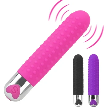 вагинален G Spot продукти за възрастни Мастурбация Еротични вибратори Мощен куршум вибратор 10 честота жени клиторен стимулатор