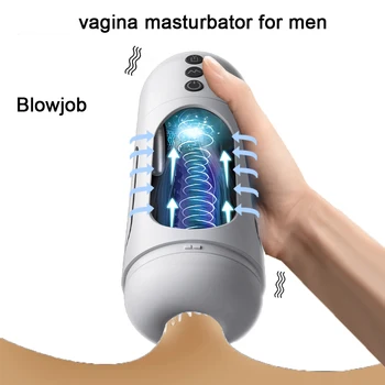 Sex Machine Musterbation за мъже Автоматични мъжки консумативи за мастурбация Еротични продукти Горещи играчки Пенис Мъж Секс?инструменти Чаши 18 Путка