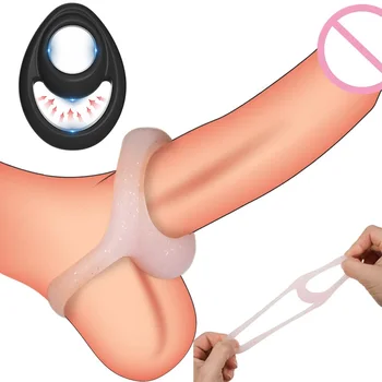 2 дупки петел пръстен дик разширяване секс играчки за мъже силиконови целомъдрие клетка пенис пръстен забавяне еякулация възрастни гей мастурбация