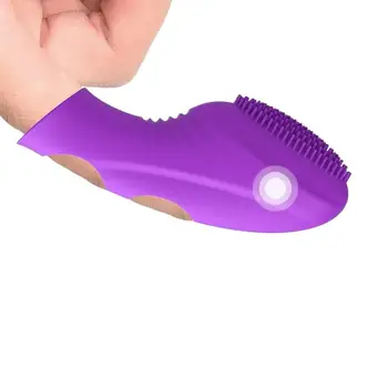 Мощен вибратор за пръсти G Spot вибратор клиторен стимулатор Масажор на простатата за климакс секс играчка водоустойчив силиконов куршум Vi
