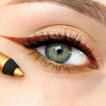 Blue Black Brown Gel Eyeliner Matte Lip Liner Pencil 2 in 1 Waterproof Lasting Easy Wear Nude Eyeliner Lip Liner Gel Pen Makeup