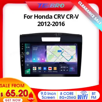 TIEBRO Разпродажба 60% отстъпка A07 Android 10 8 + 256G кола радио за Honda CRV CR-V 2012-2016 мултимедиен плейър GPS навигация