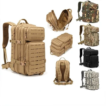 Военна тактическа раница многофункционална водоустойчива чанта с голям капацитет Assault Pack за къмпинг Лов Трекинг Мъже Раници
