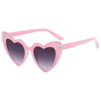  сърце форма слънчеви очила за жени диамант дизайн желе цвят UV400 защита слънчеви очила марка дизайнер котка око очила женски