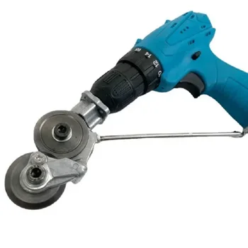  Приставка за рязане на рязане Електрическа бормашина Метал към ножици Използвайте за лесна плоча Nibbler