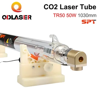 QDLASER SPT TR50 50-70W Co2 лазерна тръба дължина 1030mm Dia.80mm за CO2 лазерно гравиране и машина за рязане