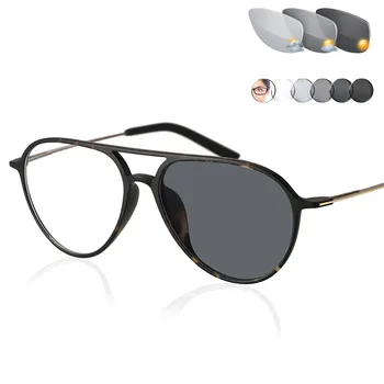 Волфрамови фотохромни очила за четене Мъже Пресбиопия Очила слънчеви очила обезцветяване с диоптри 1.0 1.25 1.5 1.75 2.0 2.5