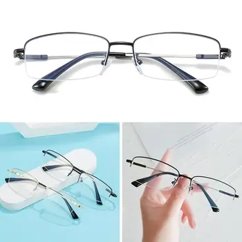 Жени Мъже Рамка Метална ултра лека грижа за зрението Очила за блокиране на синята светлина Очила за късогледство