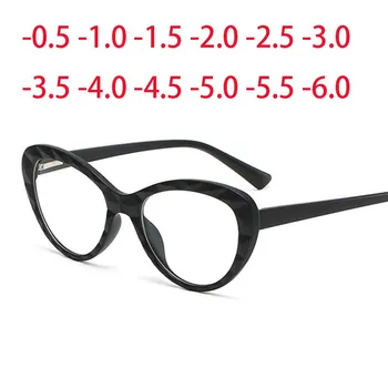 2350 Малки котешки очи TR90 рамка ясна леща рецепта очила късогледство маниак очила степен -0.5 -1.0 -2.0 -3.0 -4.0 до -6.0