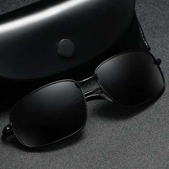 Класика Мъжки винтидж метални слънчеви очила Мъже на открито шофиране поляризирани слънчеви очила Колоездене UV защитни очила UV400 очила