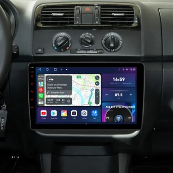 Qled 2000*1200 8core 8+256g GPS навигация Най-новото Android Auto Car Radio за Skoda Fabia Mk2 5j 2007-2014 Bluetooth 5.0