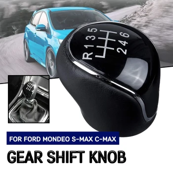 Car 6-степенна скоростна кутия Копче за превключване на предавките Ръчен лост за предавки Маншет за Ford Focus 2/3 Mondeo 4 C-MAX За Galaxy Kuga
