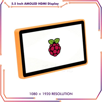 5.5 инчов AMOLED HDMI дисплей капацитивен сензорен екран модул с поддръжка на закалено стъкло за NVIDIA за нано за малина Pi 4B