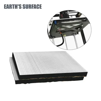 ES-3D принтер Части Топлоизолация Памук 200 / 220 / 310mm Heatbed стикер фолио самозалепваща изолация памук за Ender 3 CR10