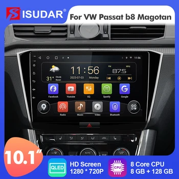 9 инчов Isudar Android 12 Car Radio за VW / Volkswagen Passat b8 Magotan 2015-2017 Carplay Auto стерео No 2din 4G FM GPS