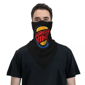 Burger King Bandana Neck Gaiter UV защита маска за лице Шал Cover Мъже Жени Шапки Tube Balaclava